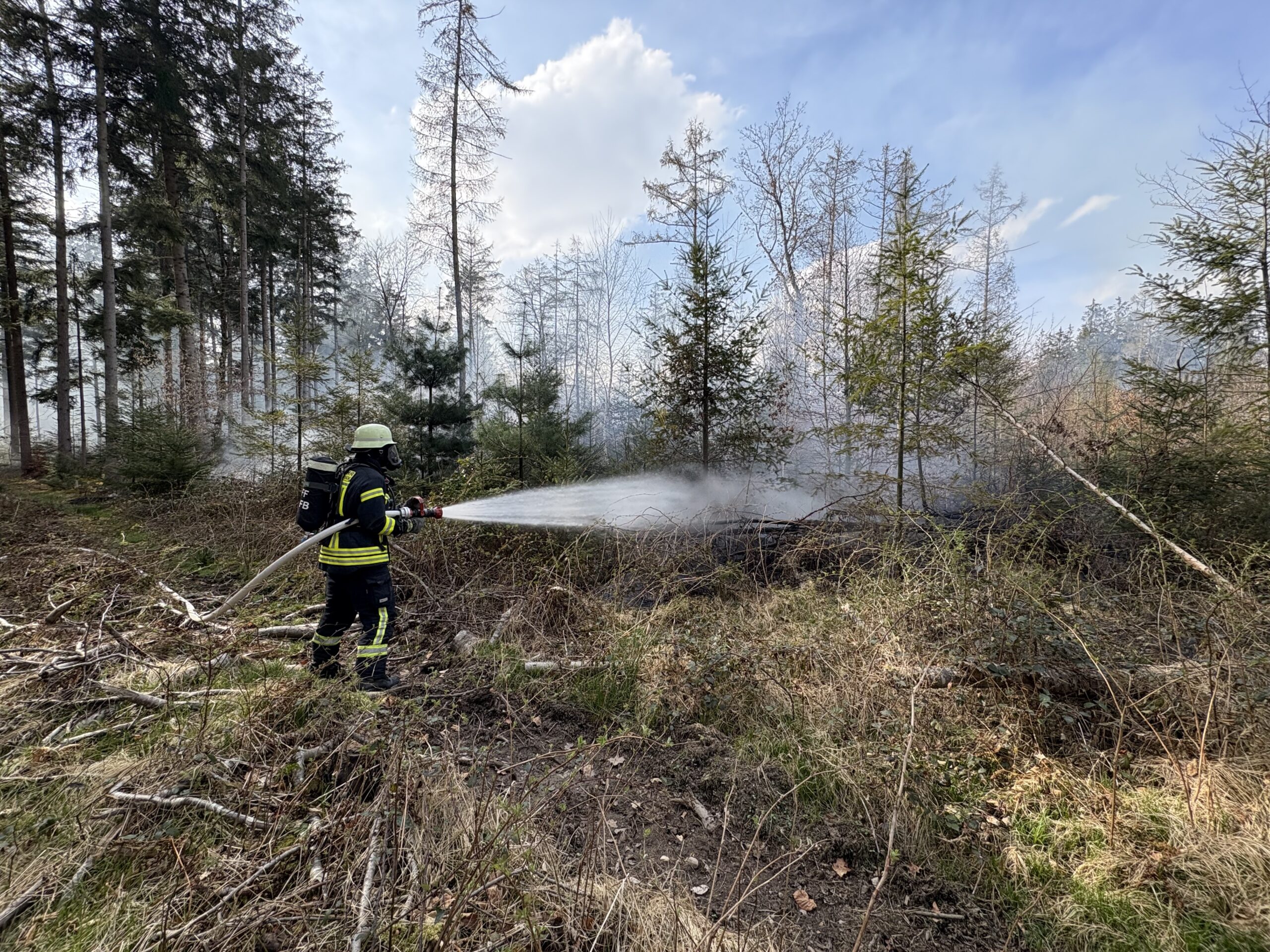 Waldbrand im Rothschwaiger Forst
